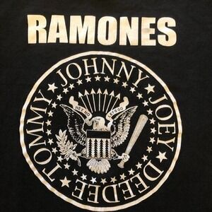 Ramones ReWork Altered "Presidential" Seal‎ Black T-Shirt Womens Size M